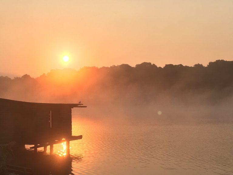 early autuum atmosphere in front of the wheel house